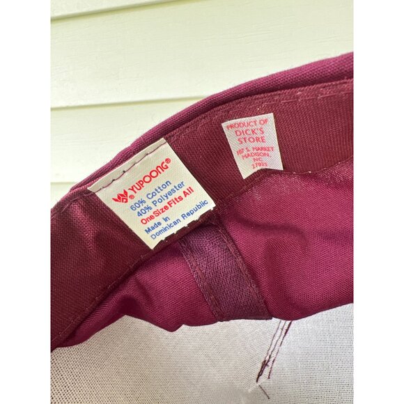 Vintage Valley Sportsman Club Maroon Snapback Hat X3 - Picture 4 of 4